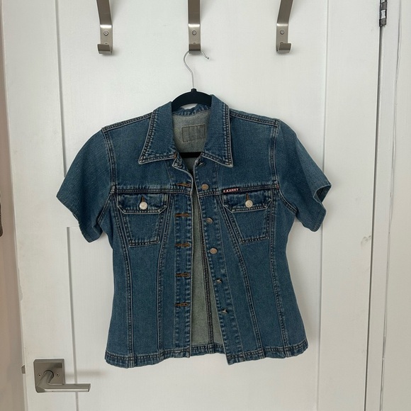 EKARRT VINTAGE DENIM BUTTON DOWN TSHIRT - Picture 2 of 3